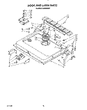 DOOR AND LATCH Diagram and Parts List for KUDS220T0  KitchenAid Dishwasher