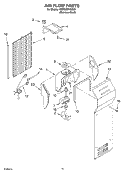 AIR FLOW Diagram and Parts List for KSRG25FKSS02  KitchenAid Refrigerator