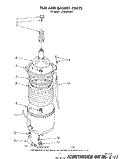 TUB AND BASKET Diagram and Parts List for LC4500XSW0  Whirlpool Washer
