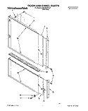DOOR AND PANEL Diagram and Parts List for KUDJ230YAL2  KitchenAid Dishwasher