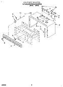 CABINET Diagram and Parts List for MHE10RXB0  Roper Microwave