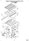 COMPARTMENT SEPARATOR Diagram and Parts List for 6ET18ZKXAN01  Whirlpool Refrigerator