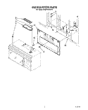 INSTALLATION Diagram and Parts List for KHMS105WBL1  KitchenAid Microwave