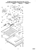 COMPARTMENT SEPARATOR Diagram and Parts List for KBRS21KABL10  KitchenAid Refrigerator