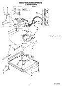 MACHINE BASE PARTS Diagram and Parts List for ETW4400VQ0  Estate Washer