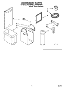 ACCESSORY  PARTS Diagram and Parts List for KUCP02IRBL1  KitchenAid Trash Compactor