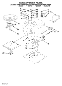 Part Location Diagram of W11223840 Whirlpool Microwave Turn Shaft