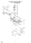PLATE CHAMBER Diagram and Parts List for MH9115XBQ0  Whirlpool Microwave