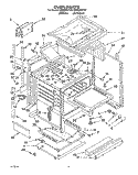 OVEN Diagram and Parts List for SM980PEYN2  Whirlpool Microwave Oven Combo
