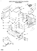 AIRFLOW AND CONTROL Diagram and Parts List for AR2400XT0  Whirlpool Air Conditioner