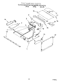 TOP VENTING Diagram and Parts List for KEMC308HWH2  KitchenAid Microwave Oven Combo