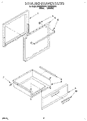 DOOR AND DRAWER Diagram and Parts List for RF3020XDN0  Whirlpool Range