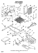 UNIT PARTS Diagram and Parts List for IS25AGXRQ00  Inglis Refrigerator