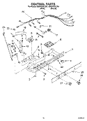 CONTROL Diagram and Parts List for GD5NHGXLQ01  Whirlpool Refrigerator