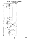 BRAKE AND DRIVE TUBE Diagram and Parts List for CA2762XSW4  Whirlpool Washer