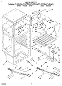 LINER, LIT/OPTIONAL Diagram and Parts List for ET14JKYDN00  Whirlpool Refrigerator