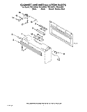 CABINET AND INSTALLATION PARTS Diagram and Parts List for TMH14XMB0  Estate Microwave
