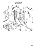 FRAME Diagram and Parts List for KUCC151T3  KitchenAid Trash Compactor