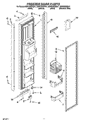 Part Location Diagram of 2223819S Whirlpool Bottom Trim - Stainless