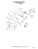 TOP VENTING PARTS Diagram and Parts List for KDRS407VSS04  KitchenAid Range