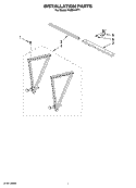 INSTALLATION PARTS Diagram and Parts List for ACE244PT1  Whirlpool Air Conditioner