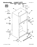 CABINET, LITERATURE Diagram and Parts List for KTRS22MJBT01  KitchenAid Refrigerator