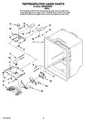 Part Location Diagram of 67002685 Whirlpool LOGO- LIGH