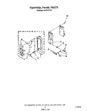 CONTROL PANEL Diagram and Parts List for MW3500XW0  Whirlpool Microwave
