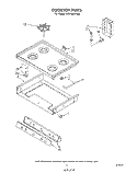 COOKTOP Diagram and Parts List for SF315EEPW0  Whirlpool Range