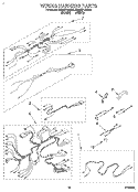 WIRING HARNESS, OPTIONAL Diagram and Parts List for KEMI371BBL0  KitchenAid Wall Oven