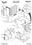 UNIT, LITERATURE Diagram and Parts List for 4CACM14ND0  Whirlpool Air Conditioner
