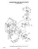 MAGNETRON AND AIR FLOW Diagram and Parts List for MW8500XS4  Whirlpool Microwave