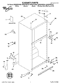 CABINET PARTS Diagram and Parts List for GR2SHKXKT03  Whirlpool Refrigerator