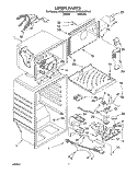 LINER Diagram and Parts List for KTRD18KDAL01  Whirlpool Refrigerator