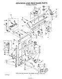 CONTROL AND REAR PANEL Diagram and Parts List for LA5550XPW7  Whirlpool Washer