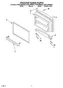 FREEZER DOOR, OPTIONAL Diagram and Parts List for KTRC19MKSS02  KitchenAid Refrigerator