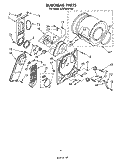 SECTION Diagram and Parts List for LE5700XPW0  Whirlpool Dryer