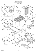UNIT Diagram and Parts List for KSRS25FGSS13  KitchenAid Refrigerator