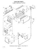 ICEMAKER , LIT/OPTIONAL Diagram and Parts List for ET14JMYSG03  Whirlpool Refrigerator