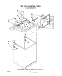 TOP AND CABINET , LITERATURE AND OPTIONAL Diagram and Parts List for LA5400XPW3  Whirlpool Washer