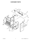 CONTAINER PARTS Diagram and Parts List for TU950QPXS2  Whirlpool Trash Compactor