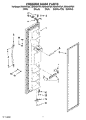 FREEZER DOOR PARTS Diagram and Parts List for ED2JHAXTL01  Whirlpool Refrigerator