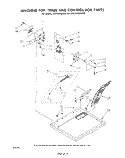 MACHINE TOP, TIMER AND CONTROL BOX Diagram and Parts List for CE2100XMW2  Whirlpool Dryer