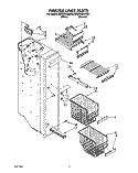 FREEZER LINER Diagram and Parts List for ED25DQXAW00  Whirlpool Refrigerator