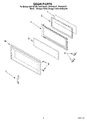 Part Location Diagram of 8169653 Whirlpool Inner Door - White