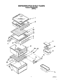 REFRIGERATOR SHELF Diagram and Parts List for 3XARG484WP02  Whirlpool Refrigerator