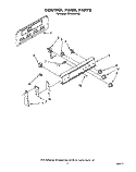 CONTROL PANEL Diagram and Parts List for RF3020XXW2  Whirlpool Range