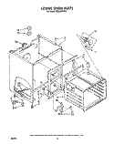 LOWER OVEN Diagram and Parts List for RE960PXVN5  Whirlpool Range