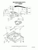 MACHINE BASE PARTS Diagram and Parts List for 6ALSQ8000MW4  Whirlpool Washer