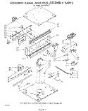 CONTROL PANEL AND FAN ASSEMBLY Diagram and Parts List for RB170PXL2  Whirlpool Wall Oven